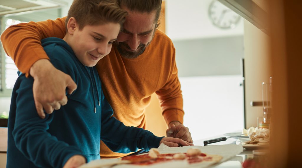 Father and son bonding - if a teen has OCD, talking about it is the first step.